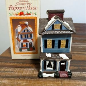 1988 Traditional Simmering Potpourri Victorian Blue House by Scentex